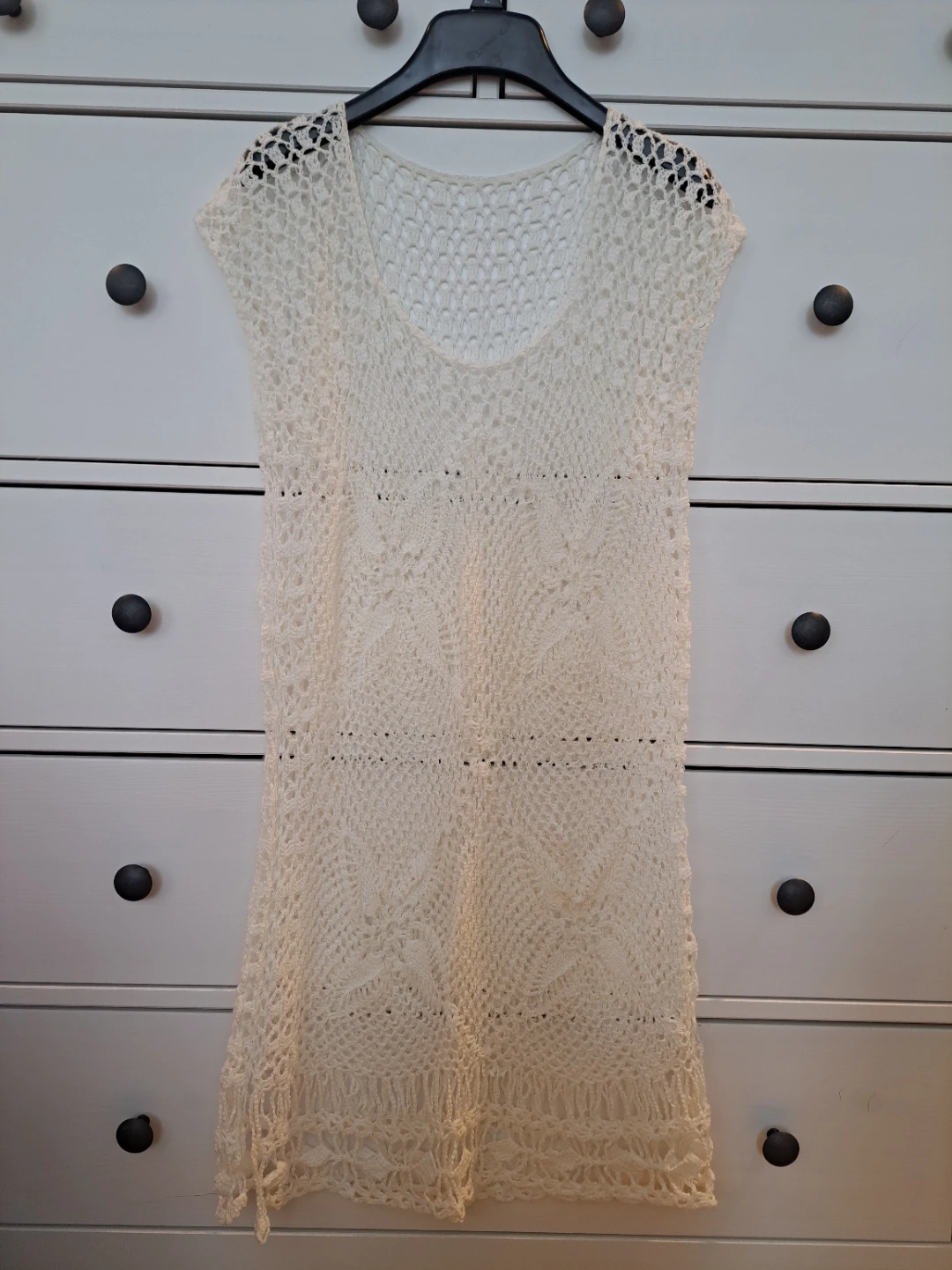 Cream Crochet Cover-Up