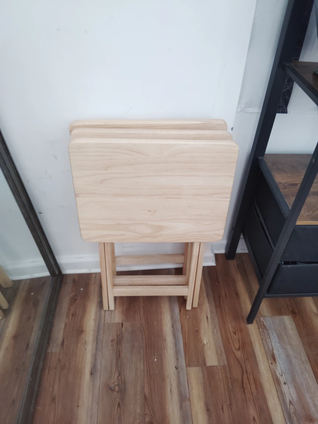 Wooden TV Tray Table Set