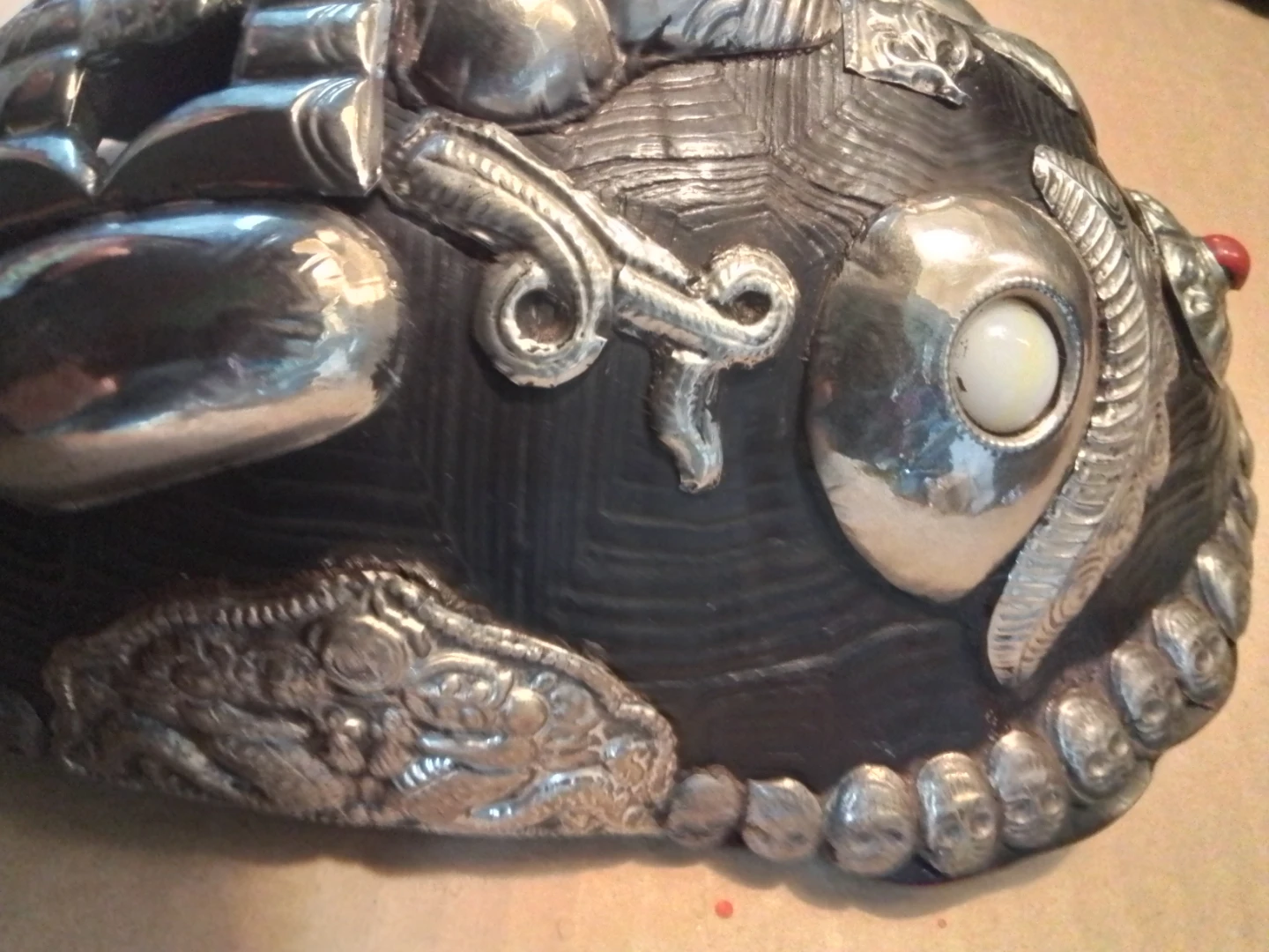 ** RARE ** Old Collectible Tibetan Ebony Buddhist Wall Mask - photo 5