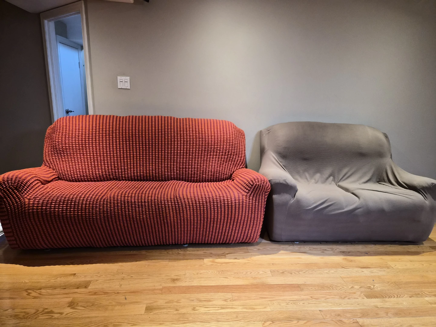 Free donation! Red Striped Armchair Slipcover