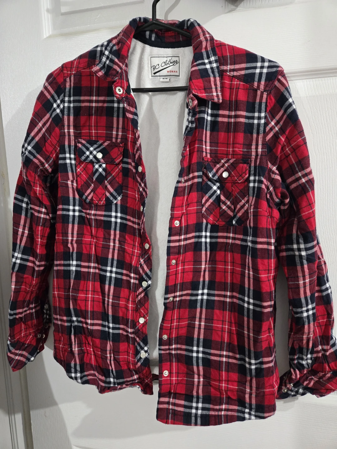 RC Clothing Red Plaid Flannel Shirt
