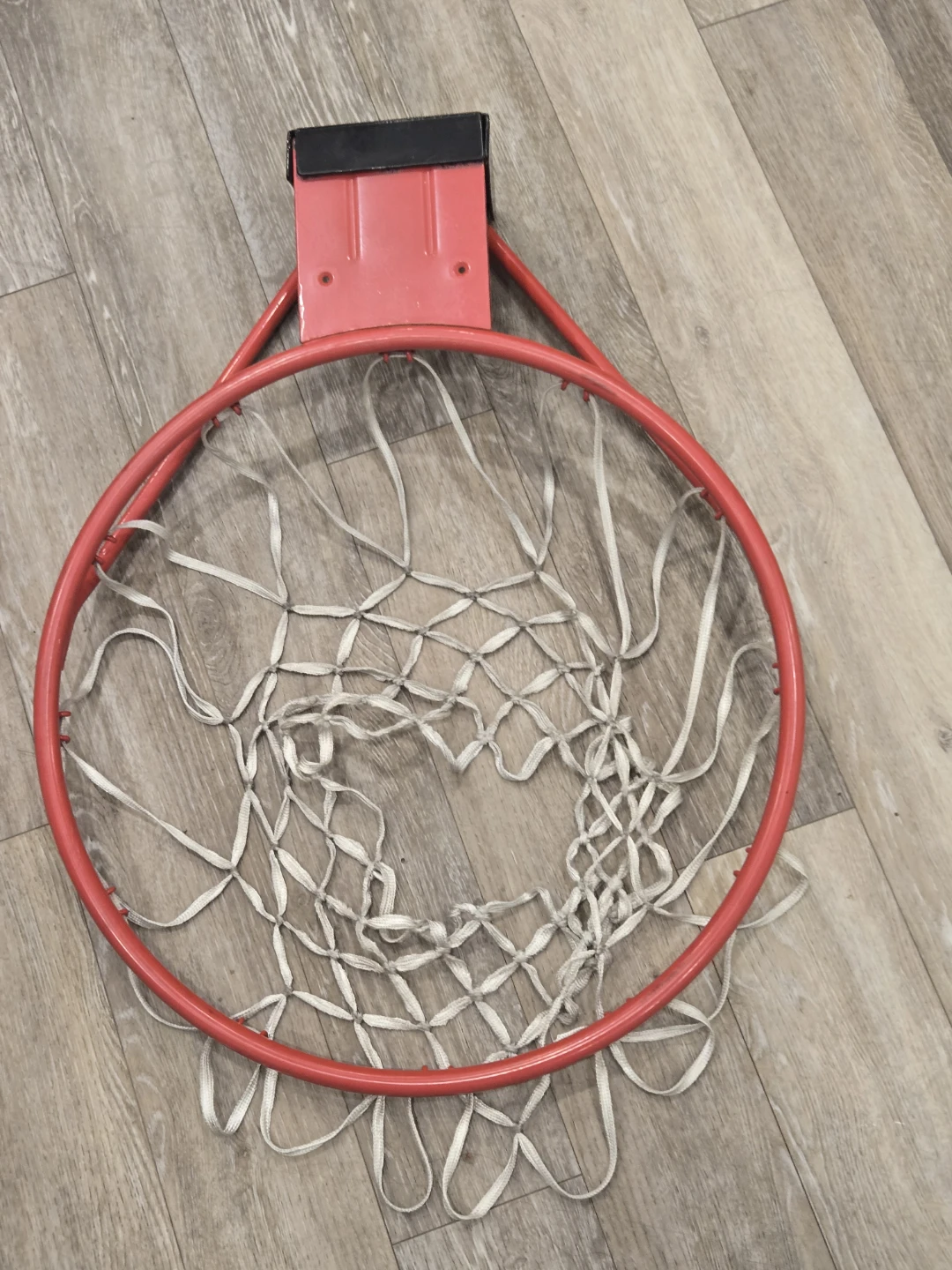 Red Basketball Hoop Rim with Net