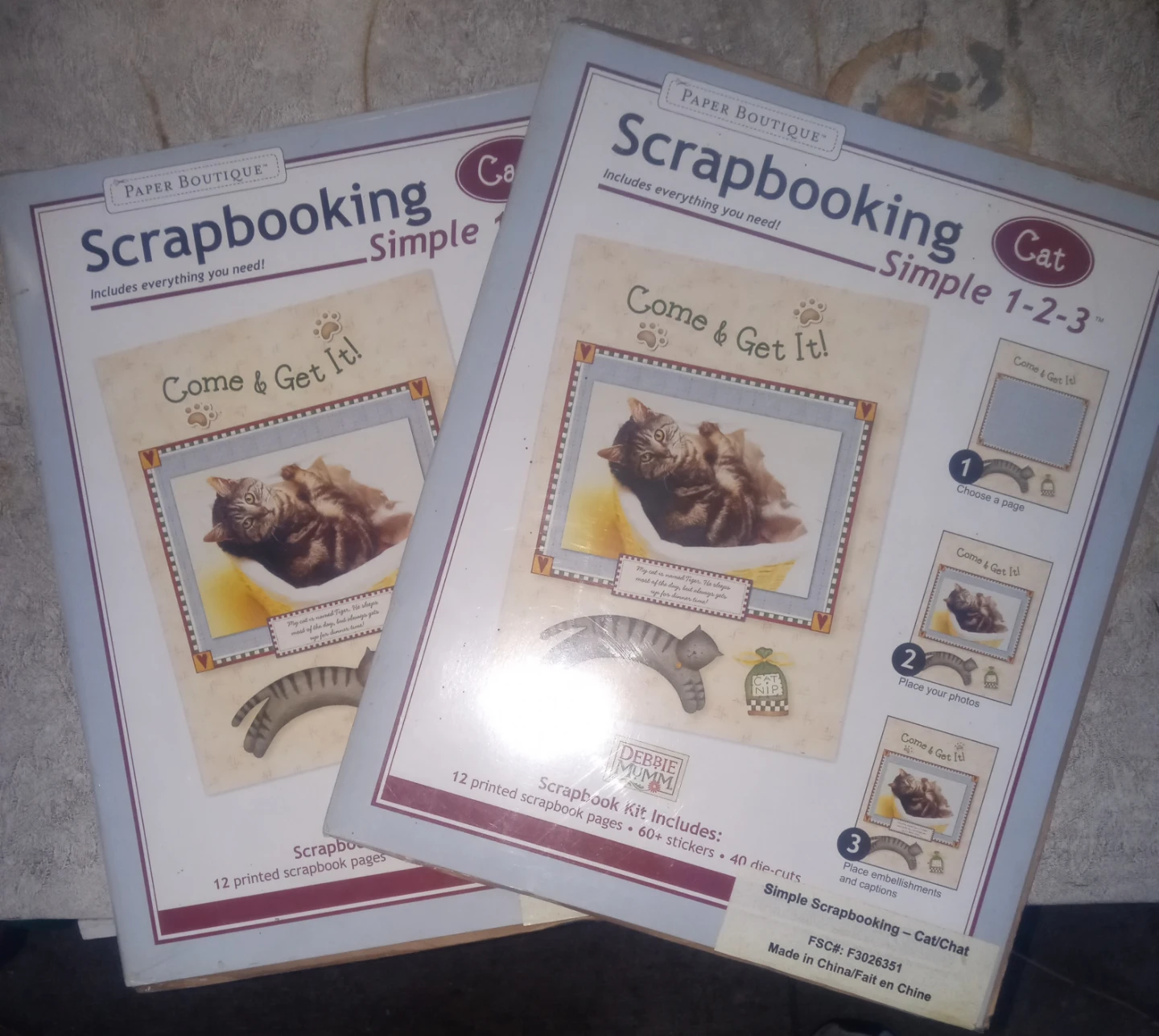 Scrapbooking Kit lot of 2 Cat Theme - Paper Boutique - photo 2