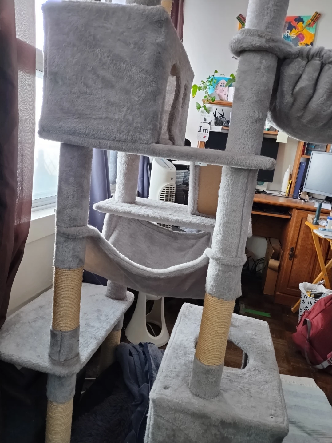 Multi-level cat tree with condo and hammock - photo 2
