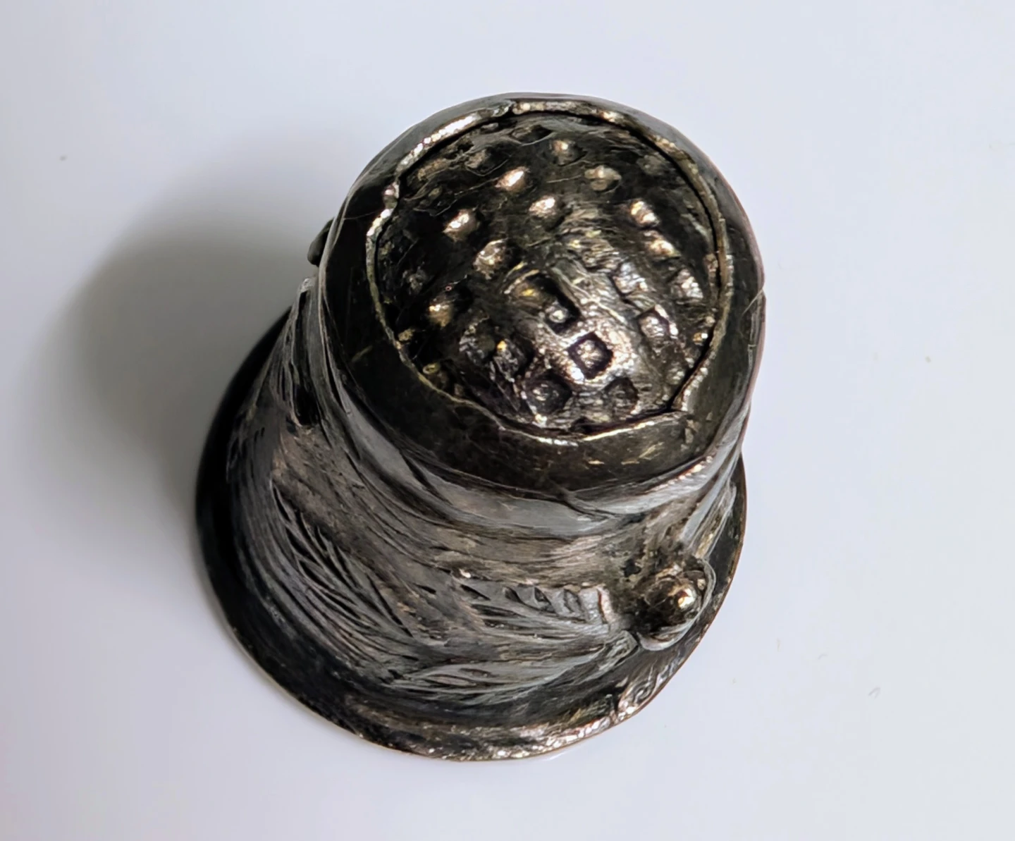 Vintage 1900's Sterling Silver Intricately Designed Thimble - photo 3