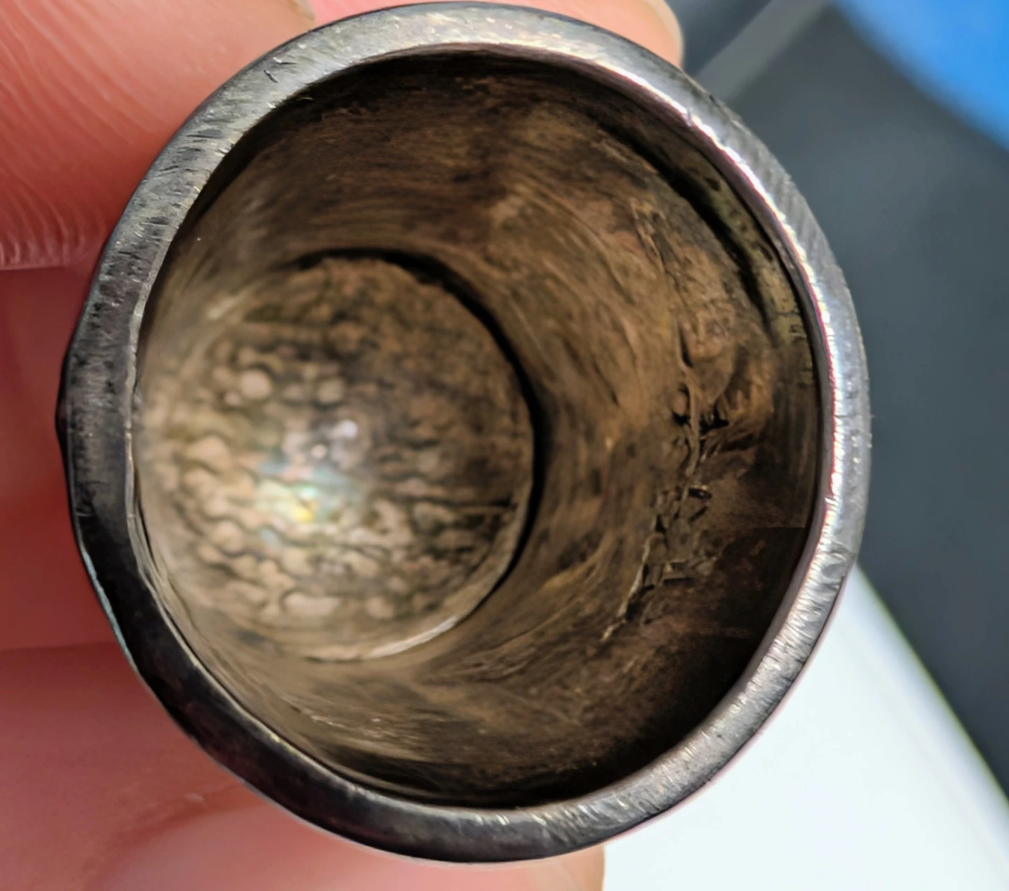 Vintage 1900's Sterling Silver Intricately Designed Thimble - photo 5
