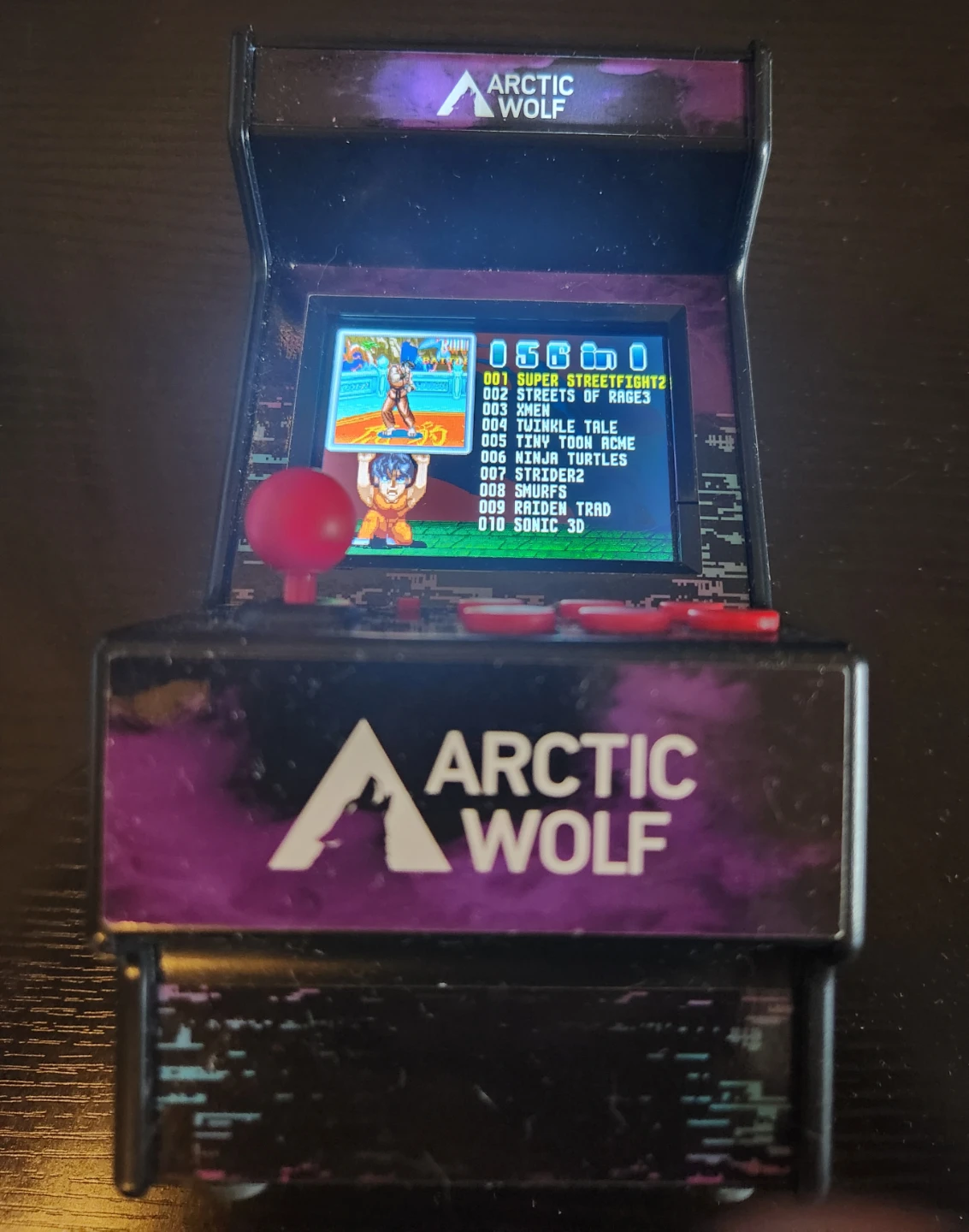 Arctic Wolf Mini Arcade Game Console (Charger not included)