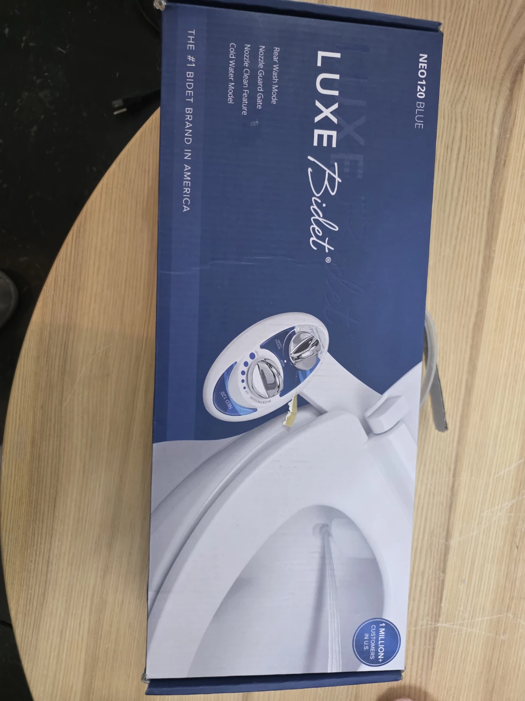 LUXE Bidet NEO 120 Blue Cold Water Bidet Attachment