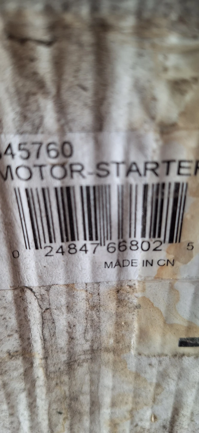 845760 Starter motor