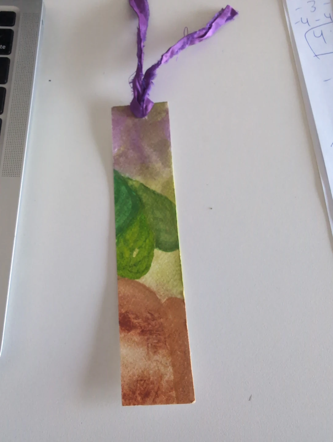Handmade Watercolour Bookmark
