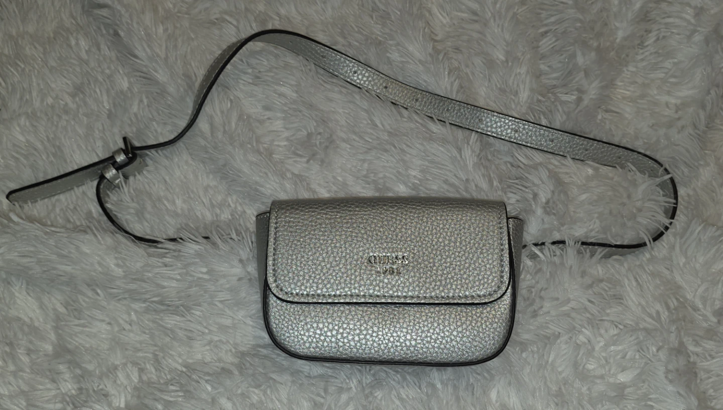 Silver Guess Belt Bag