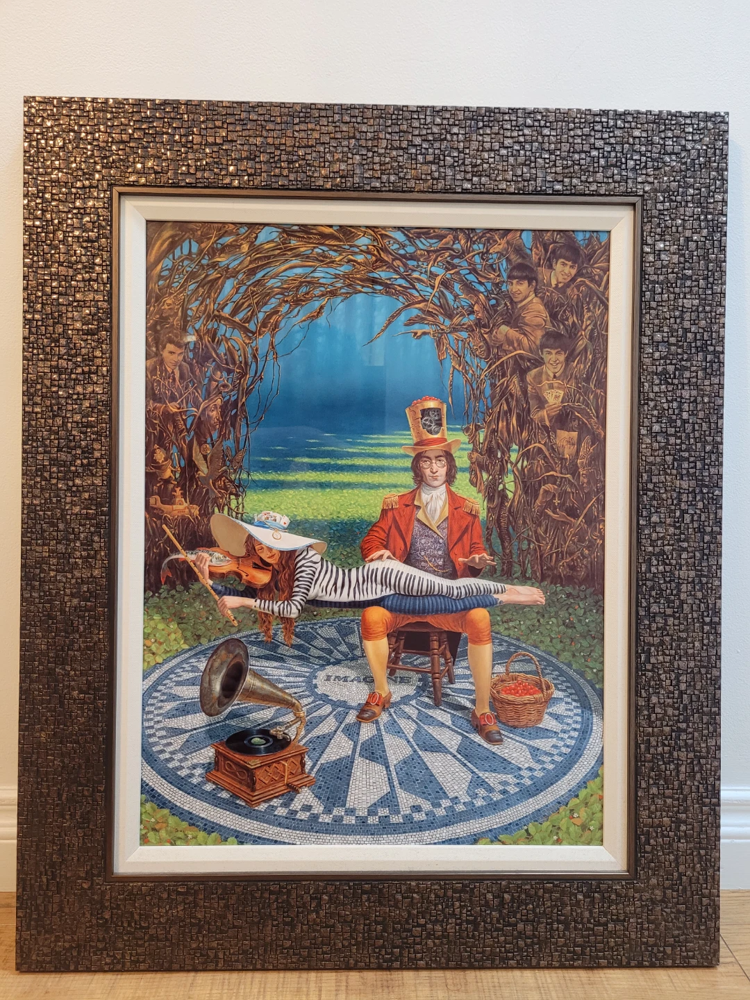 Framed "Imagine" Beatles Art Print