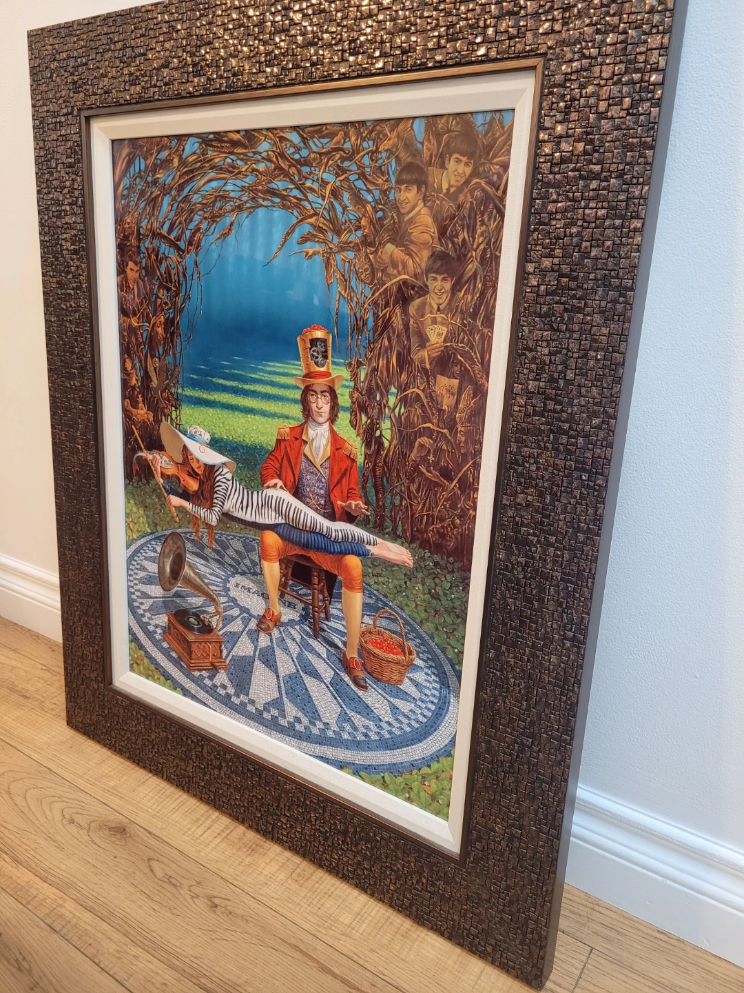 Framed "Imagine" Beatles Art Print - photo 3