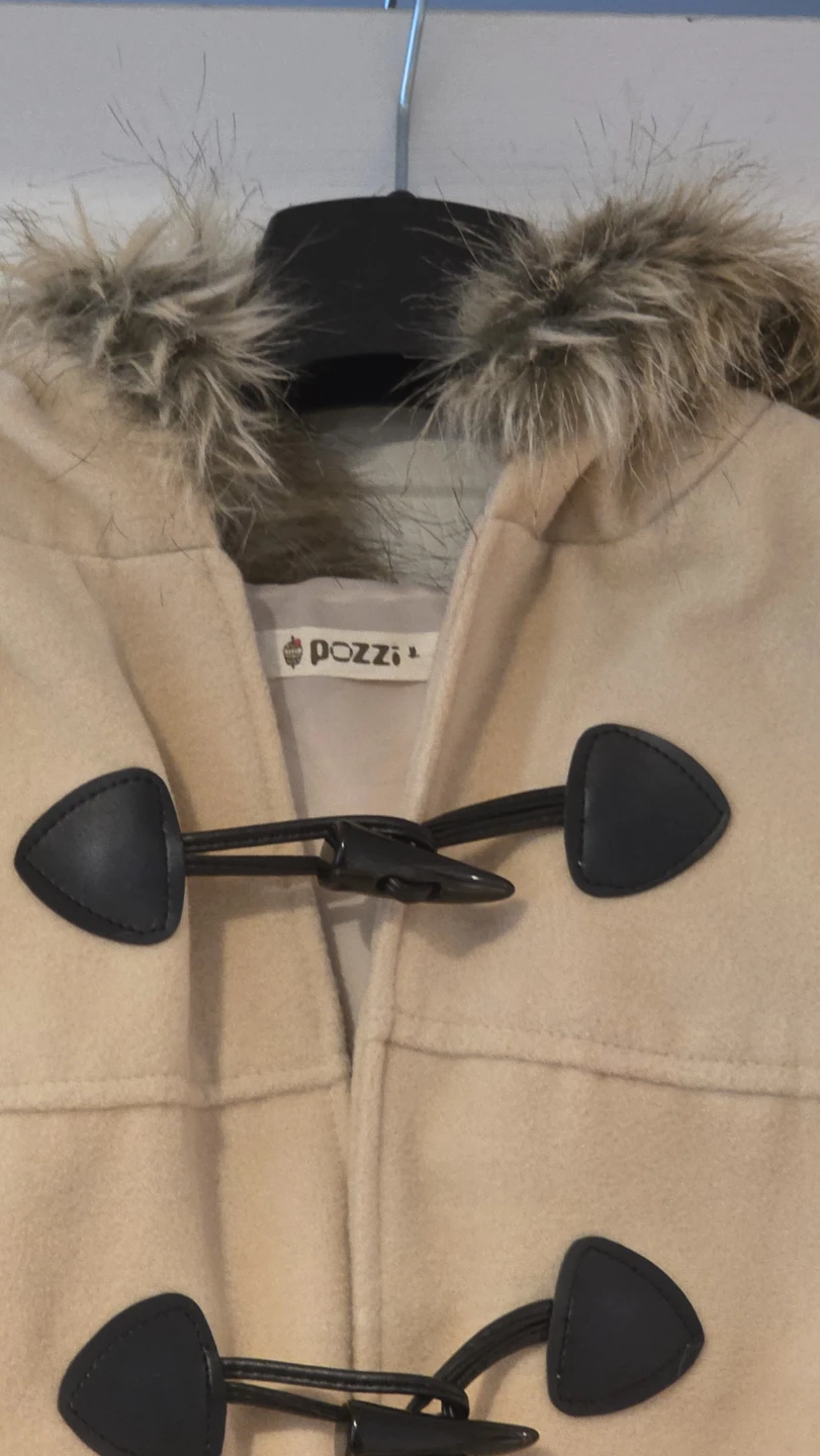 Pozzi toggle coat with faux fur trim - photo 2