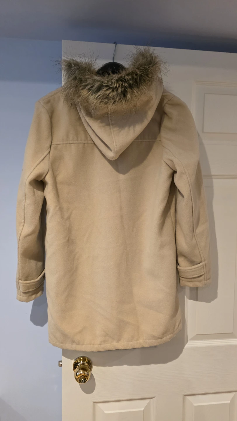 Pozzi toggle coat with faux fur trim - photo 4