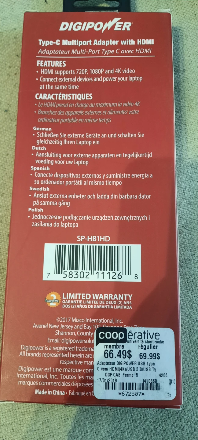 Brand new DigiPower Type-C Multiport Adapter with HDMI 🥕 - photo 3