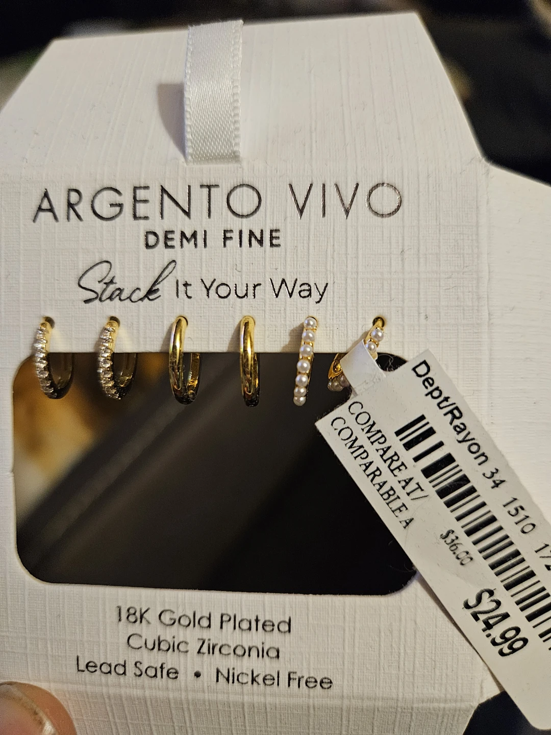 Argento Vivo Demi Fine Earrings Set