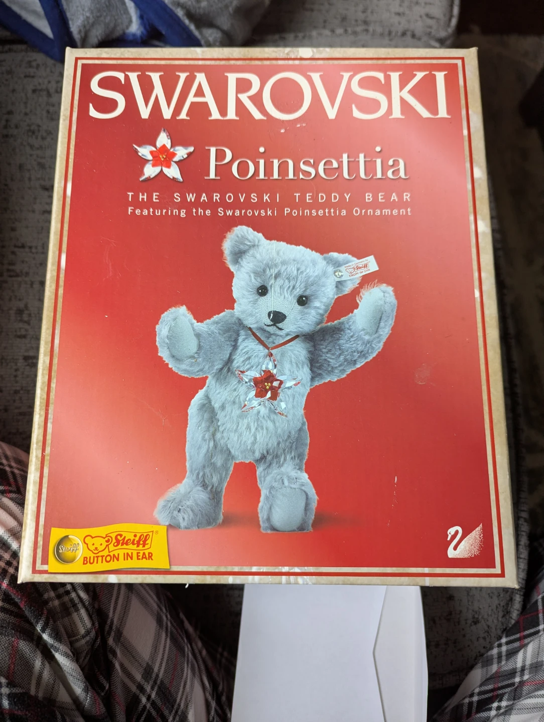 Steiff "Poinsettia" Swarovski Teddy Bear - 10 inches - photo 4