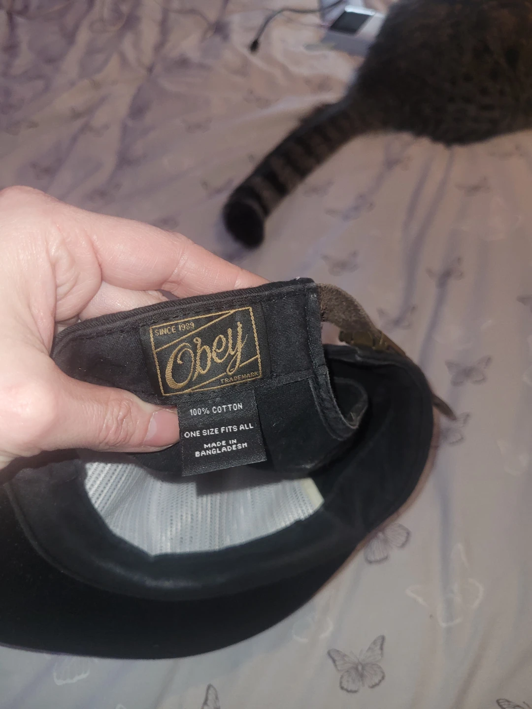 OBEY Black Baseball Cap - photo 2