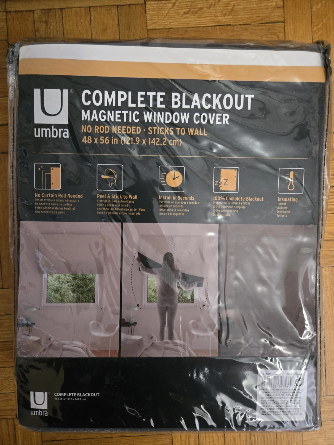 Umbra Complete Blackout Magnetic Window Cover 48 x 56 in