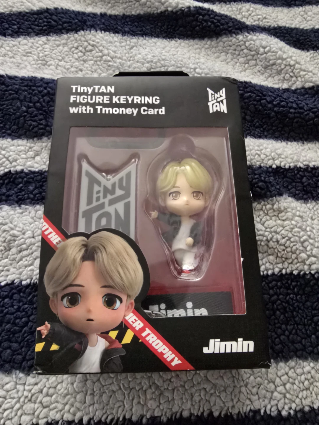 TinyTAN Jimin Figure Keyring with Tmoney Card