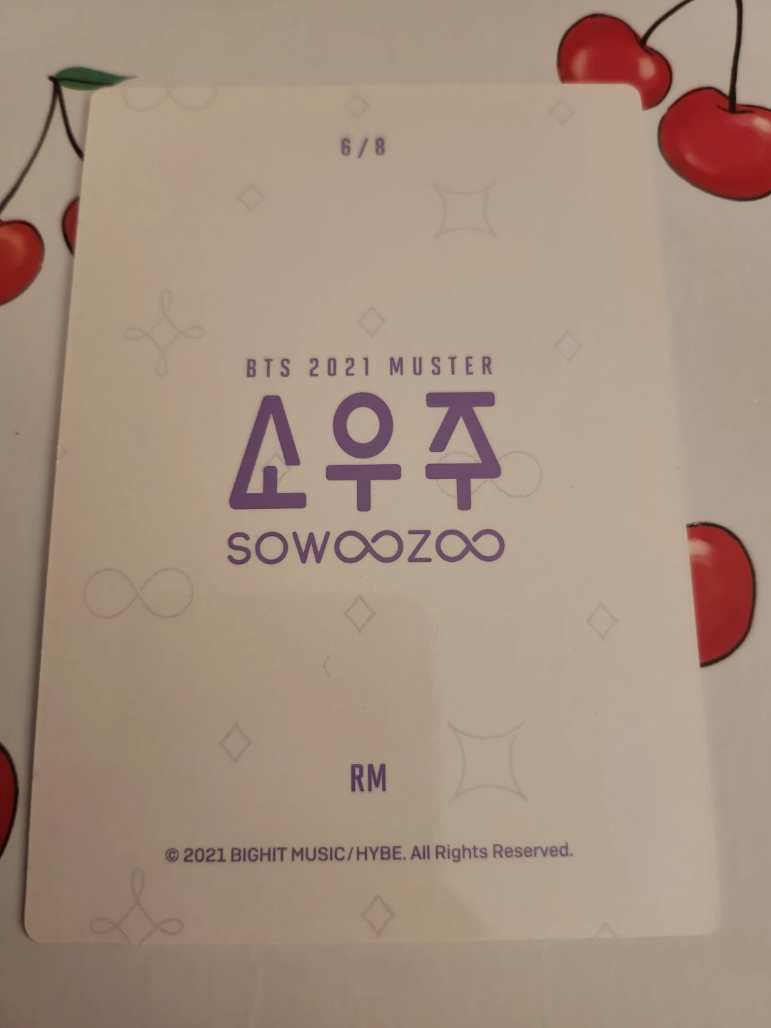 BTS RM Sowoozoo Photocard 2021 Muster - photo 2