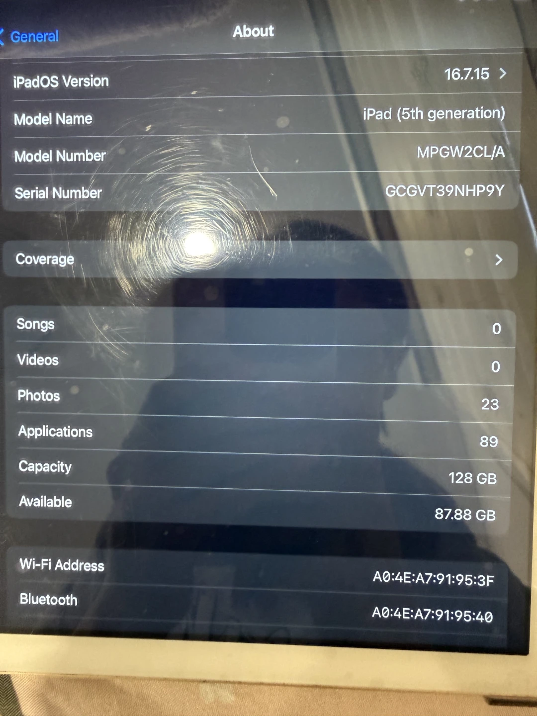 Apple iPad 5th Gen 128GB Wi-Fi