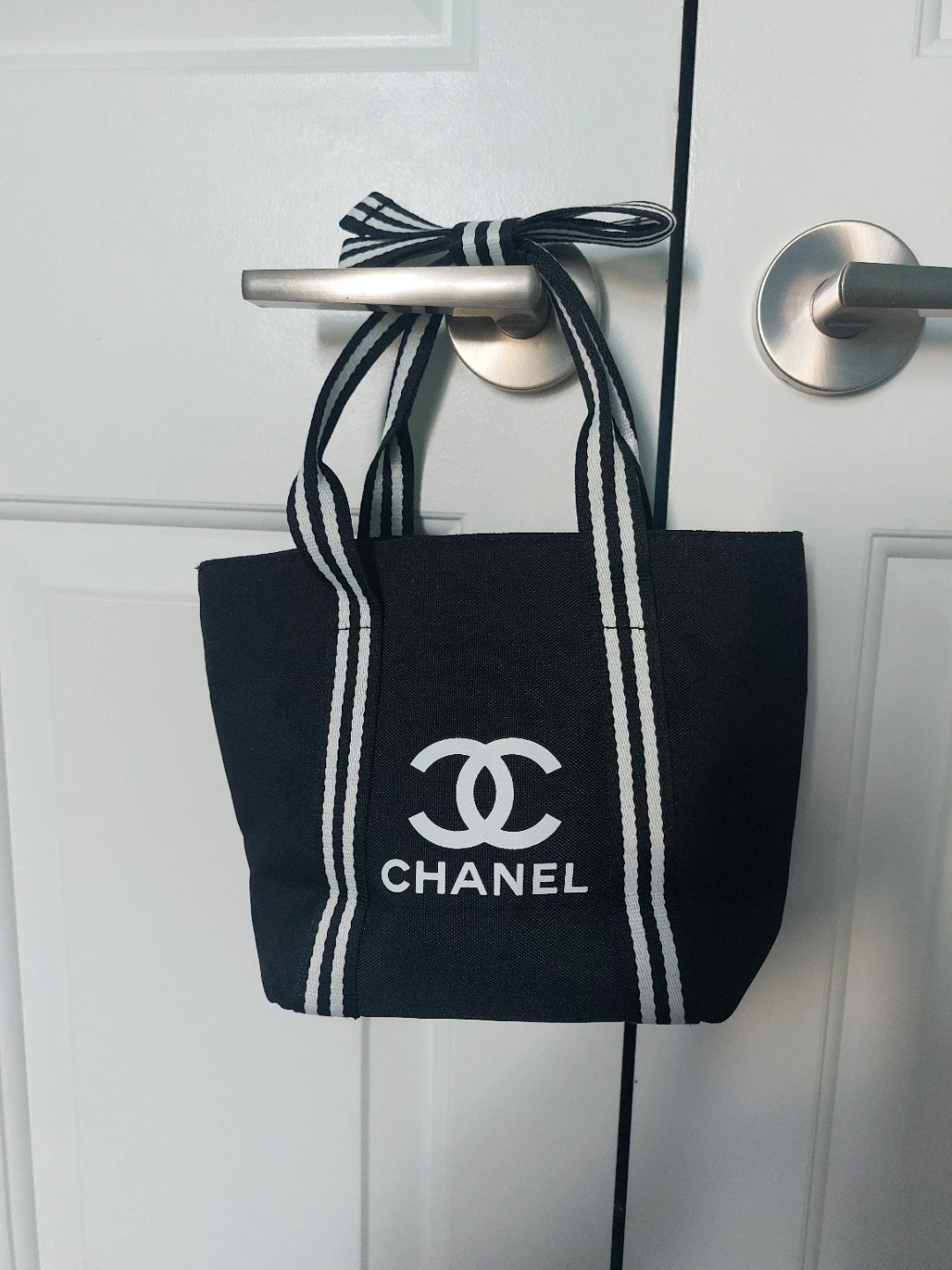 Black Canvas Tote Bag
