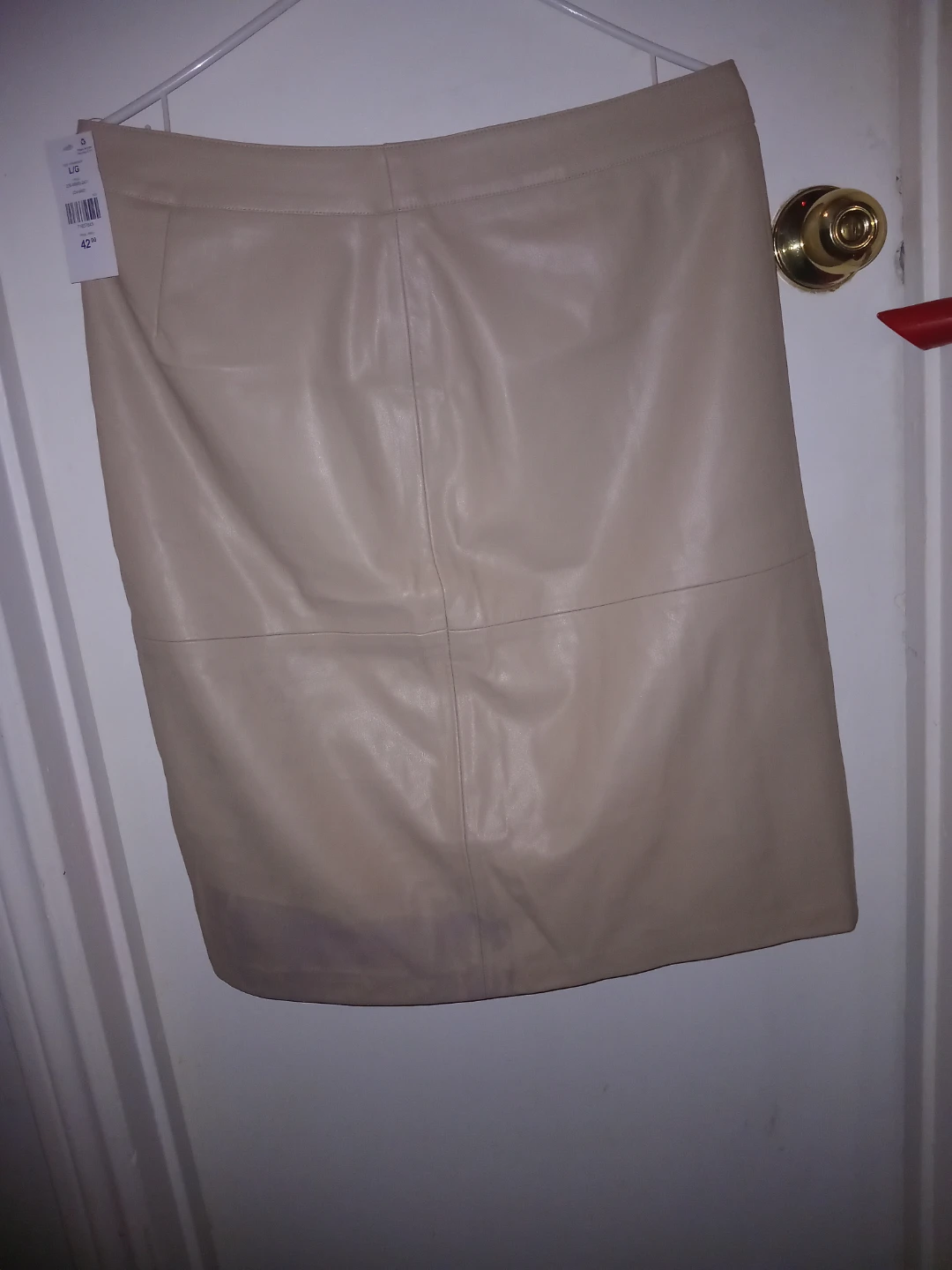 Brand New Faux Leather Skirt Size L