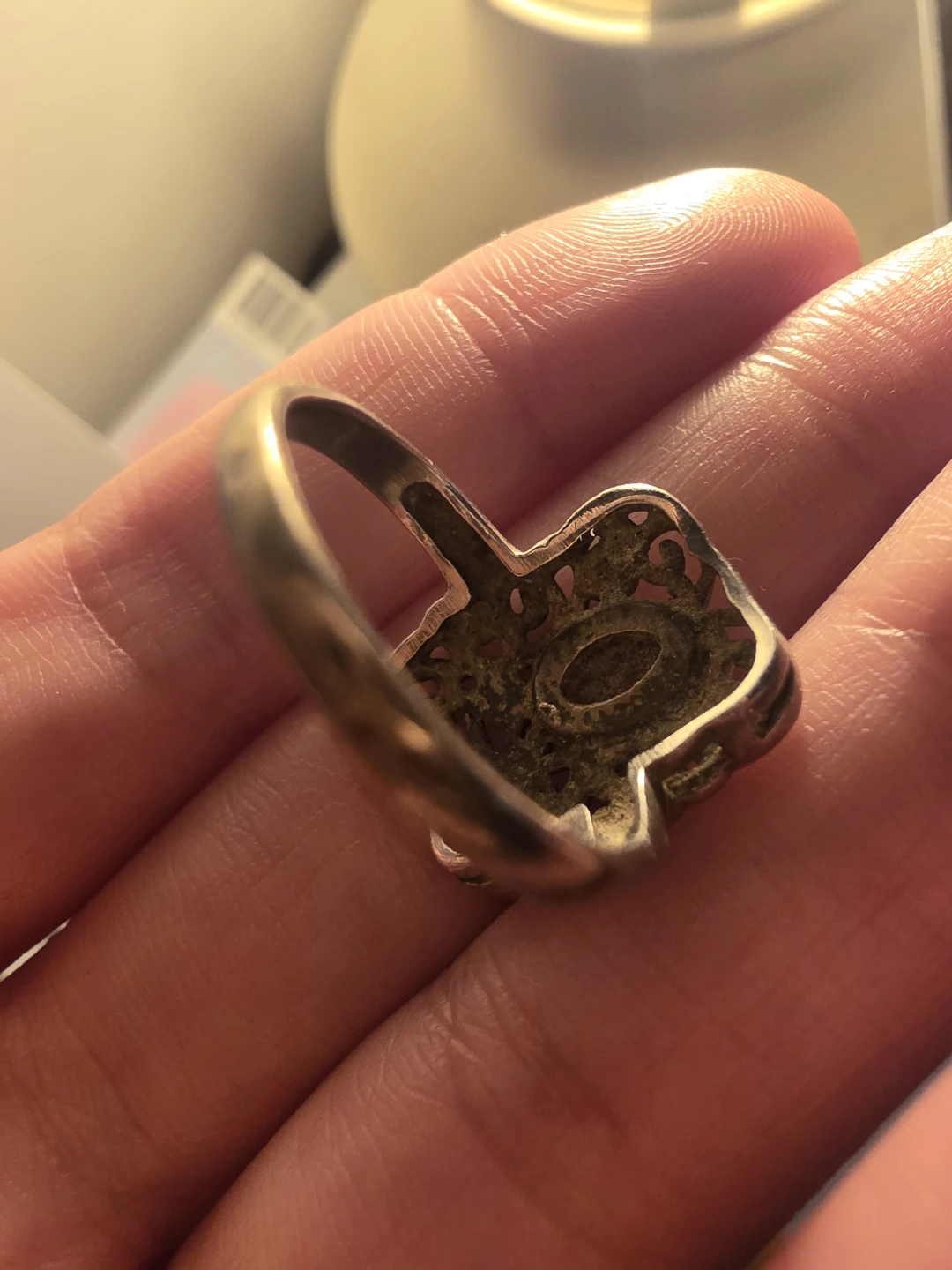 Vintage Sterling Silver Ring with Amethyst and Marcasite - photo 3