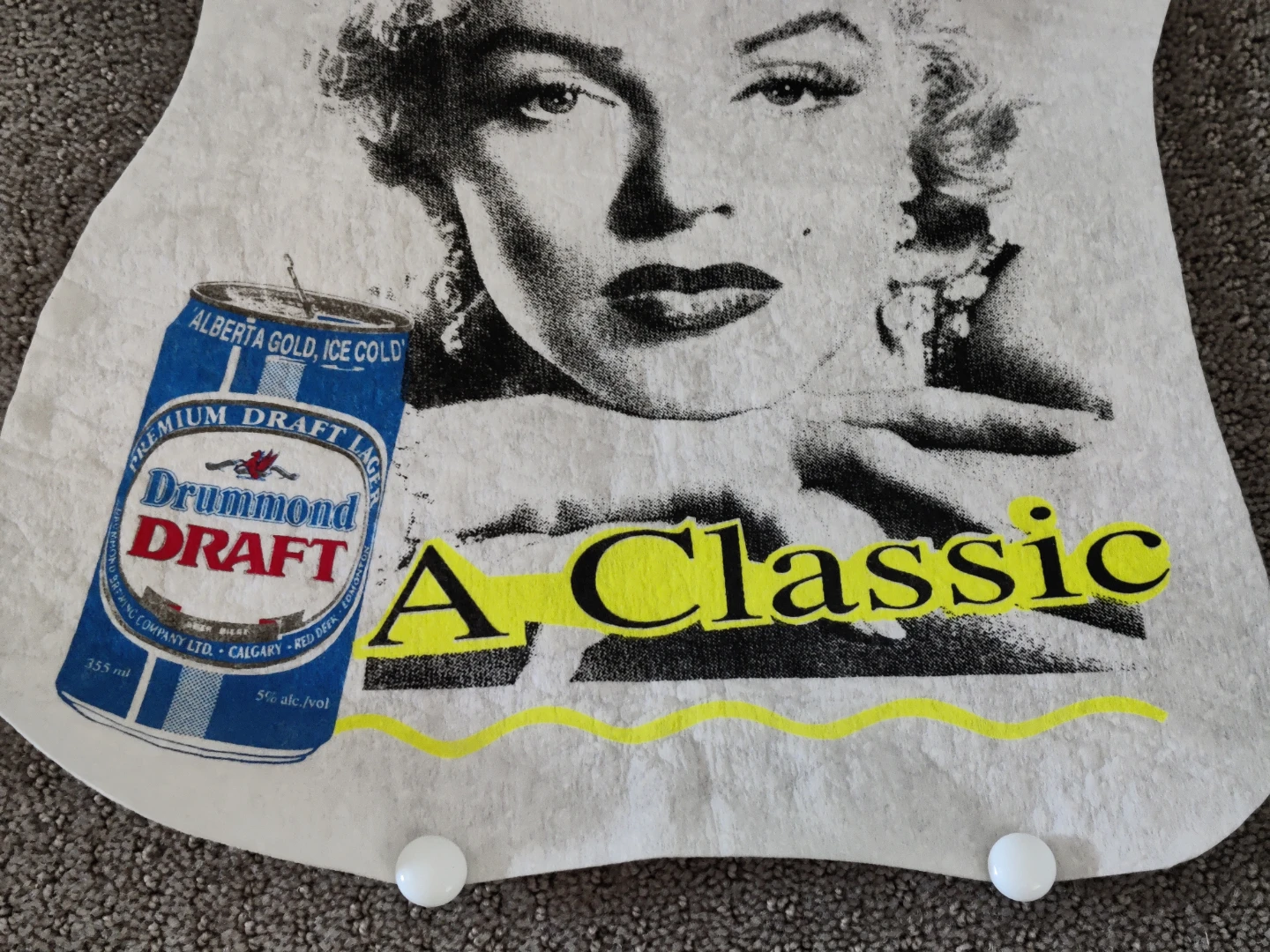 Rare Vintage Drummond Draft Advertisement with Marilyn Monroe - photo 3