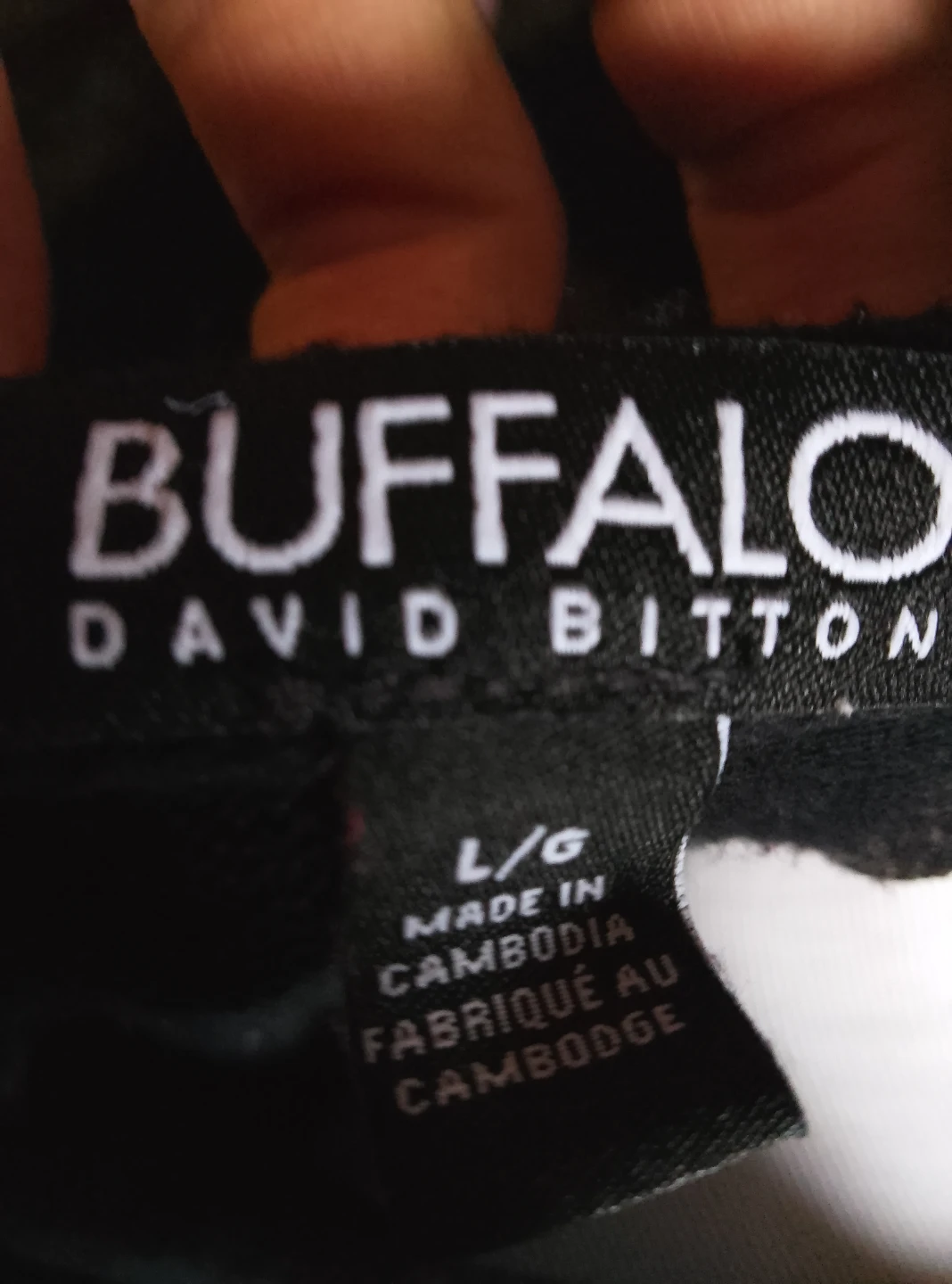 Buffalo David Bitton Black Star Print Long Sleeve Top Size L/G - photo 3