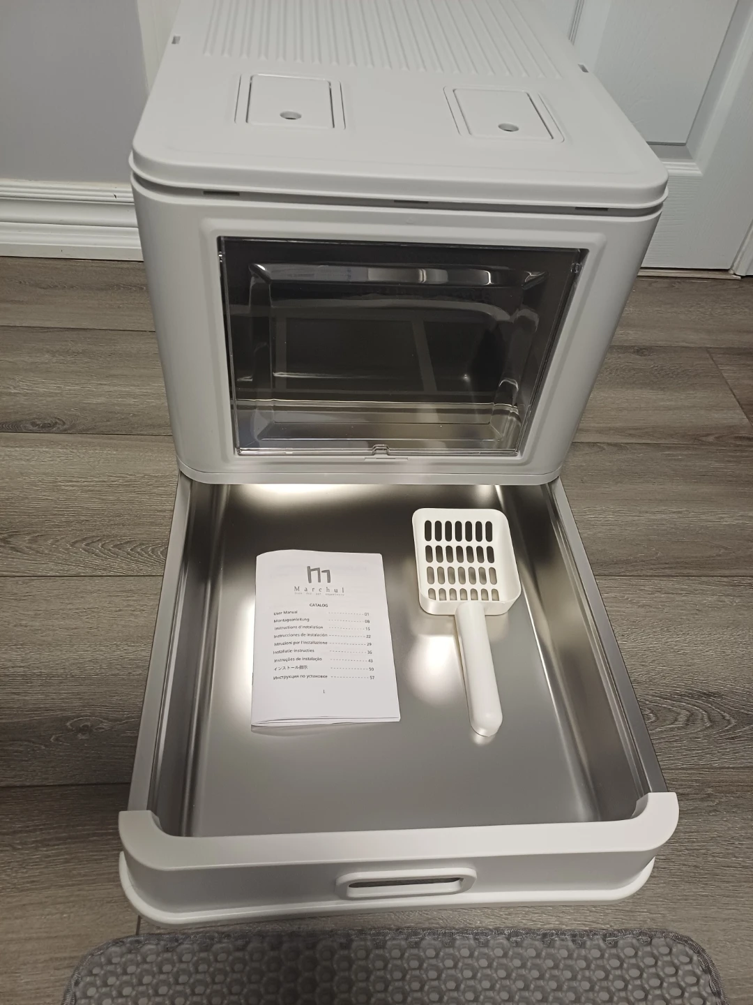 Large enclosed Cat Litter Box with Scoop - photo 5