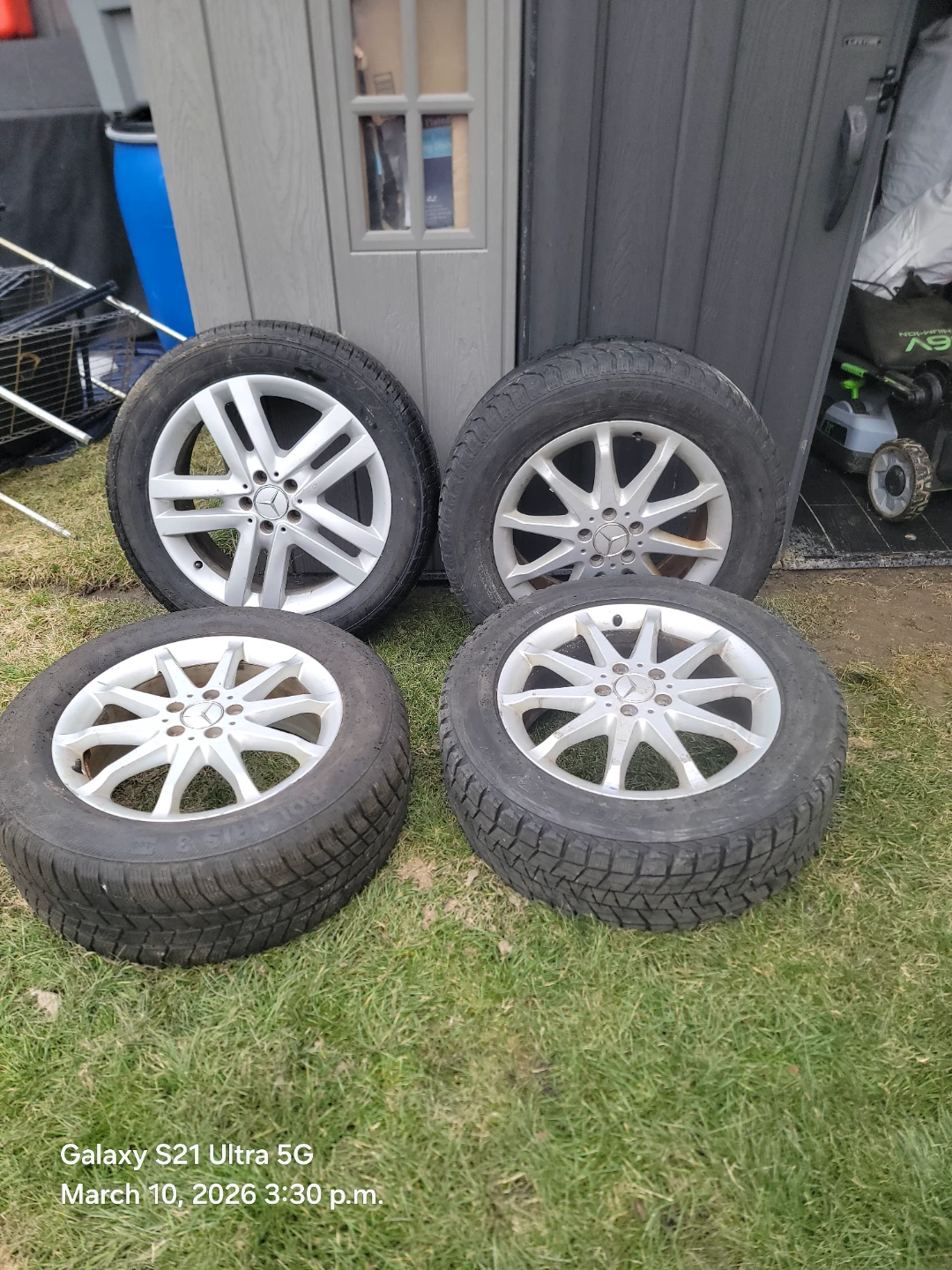 Set of 4 Mercedes-Benz Alloy Wheels with Tires