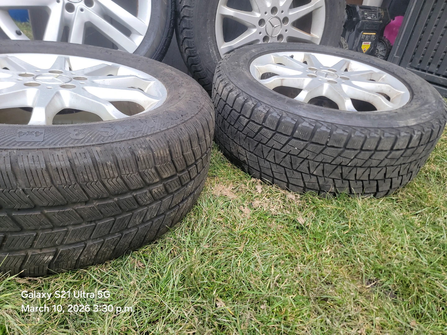 Set of 4 Mercedes-Benz Alloy Wheels with Tires - photo 3