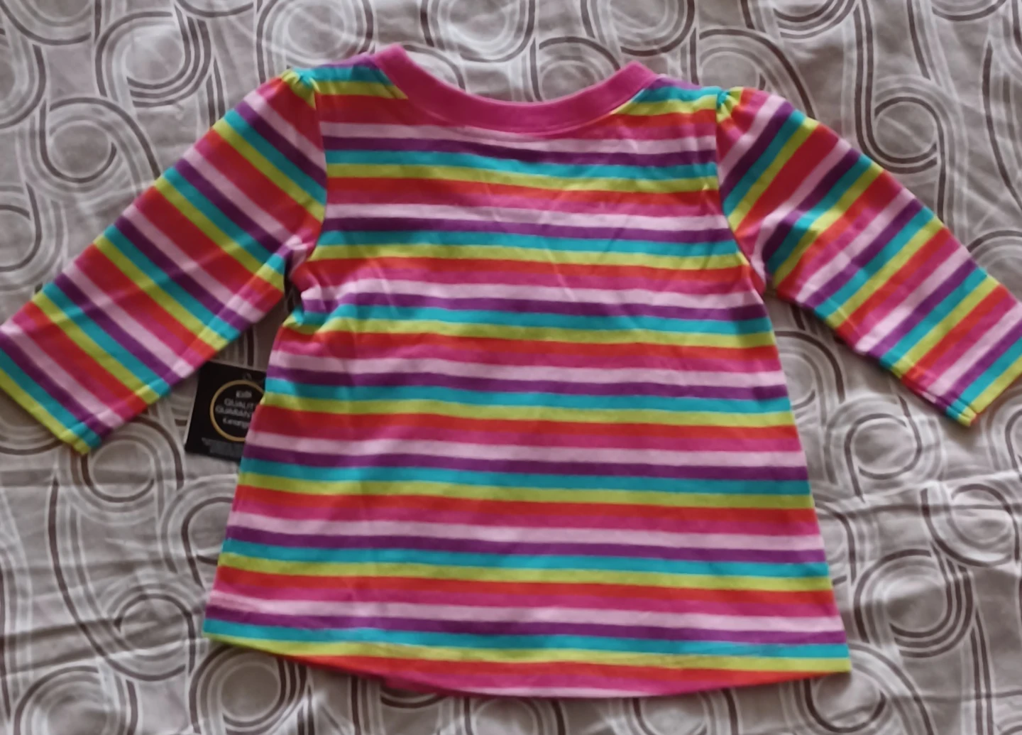 George Baby Long Sleeve Striped Top 0-3M - photo 2