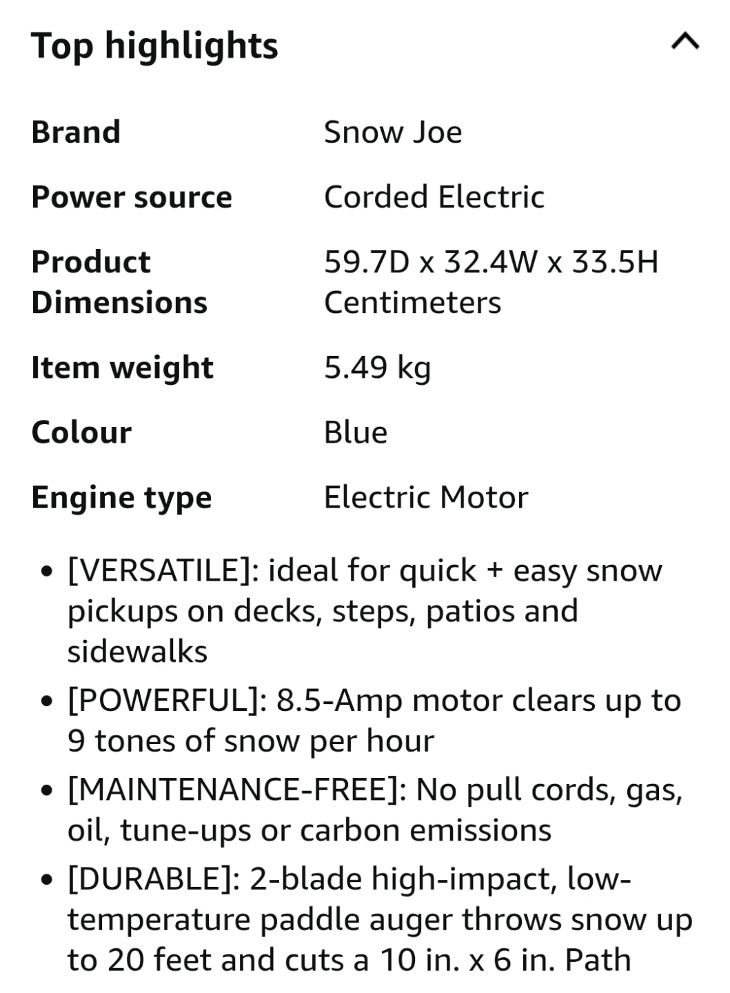 Snow Joe Electric Snow Shovel - photo 5