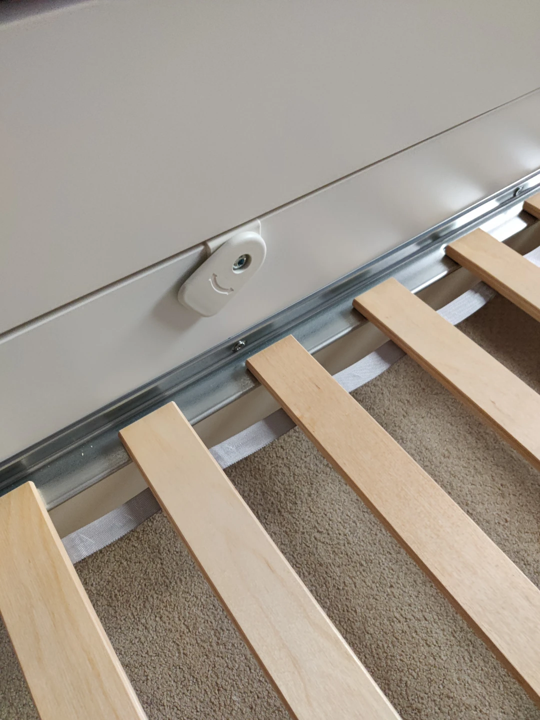 White Twin Bed with Trundle and Storage - photo 4