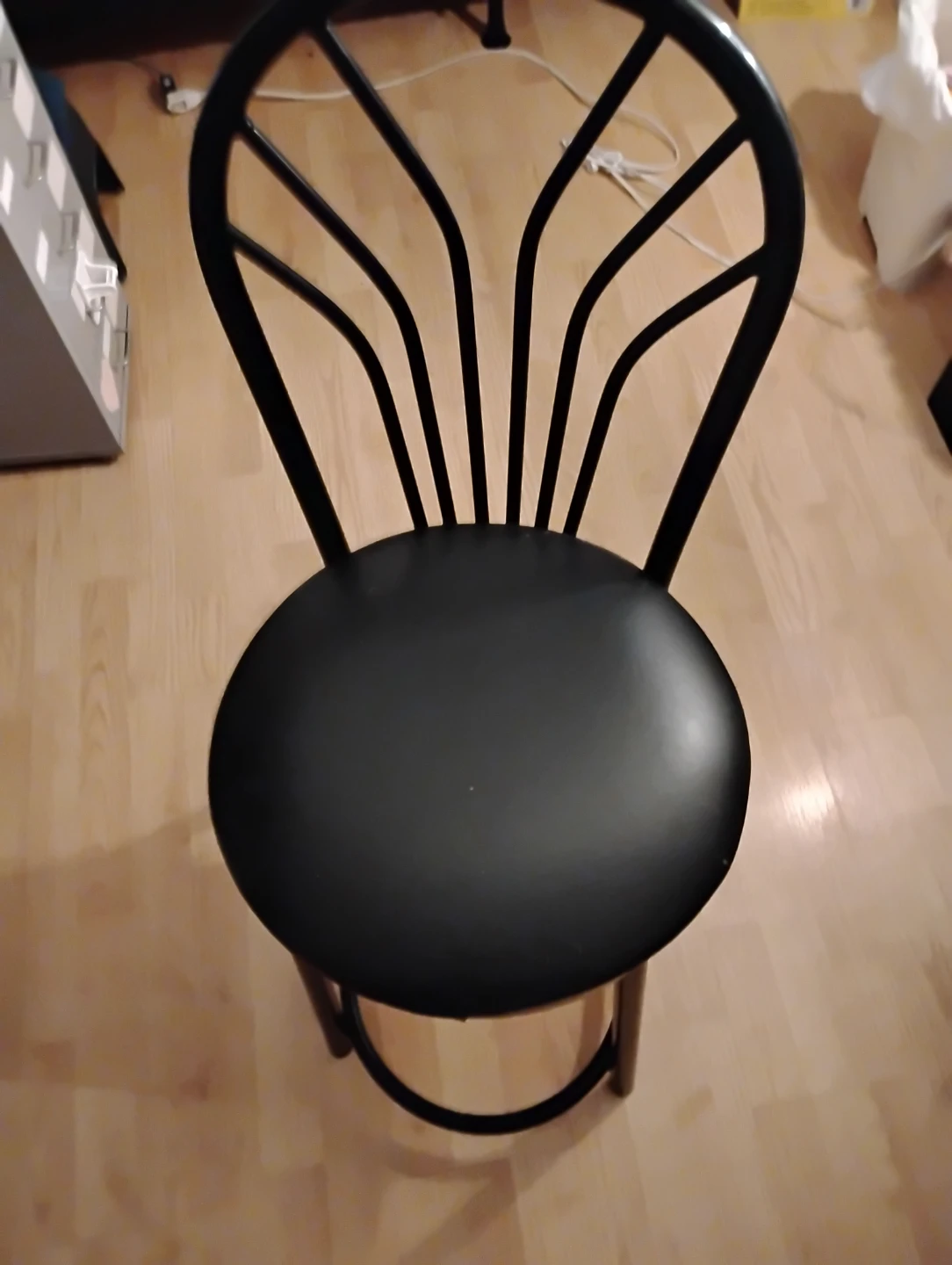 Black Metal Dining Chair with Padded Seat 🥕 - photo 5