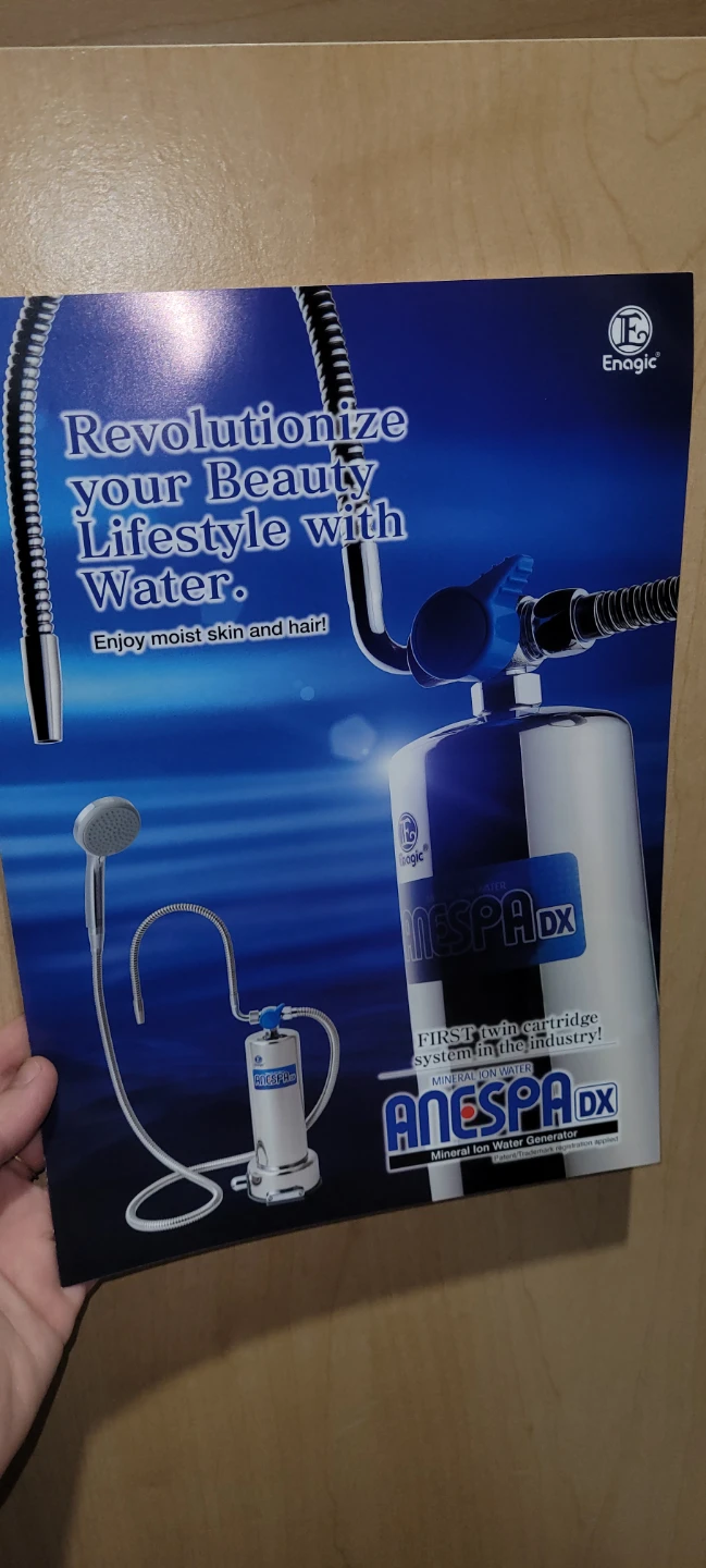 Enagic ANESPA DX Mineral Ion Water Generator Shower Head