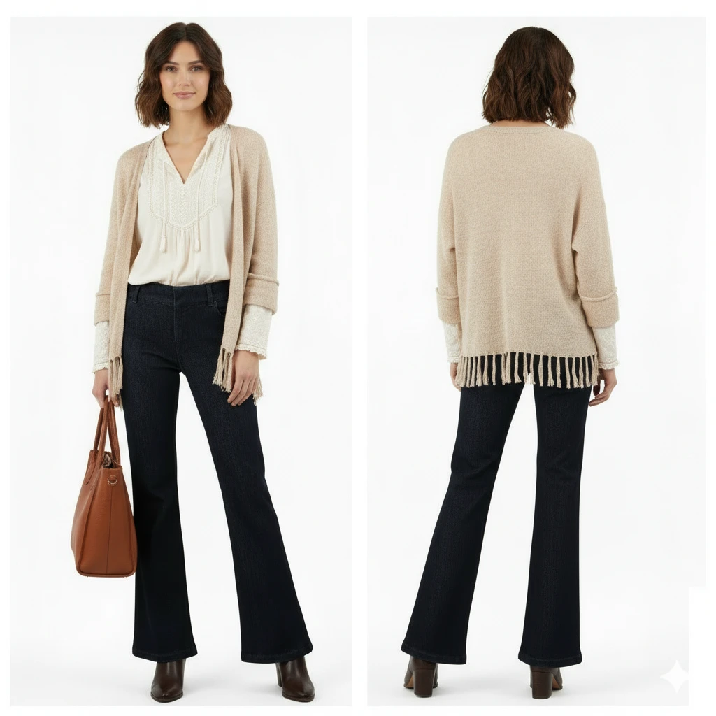 BNWTT ​Club Monaco Amelia Flare Trouser Jeans Size 28 - photo 3