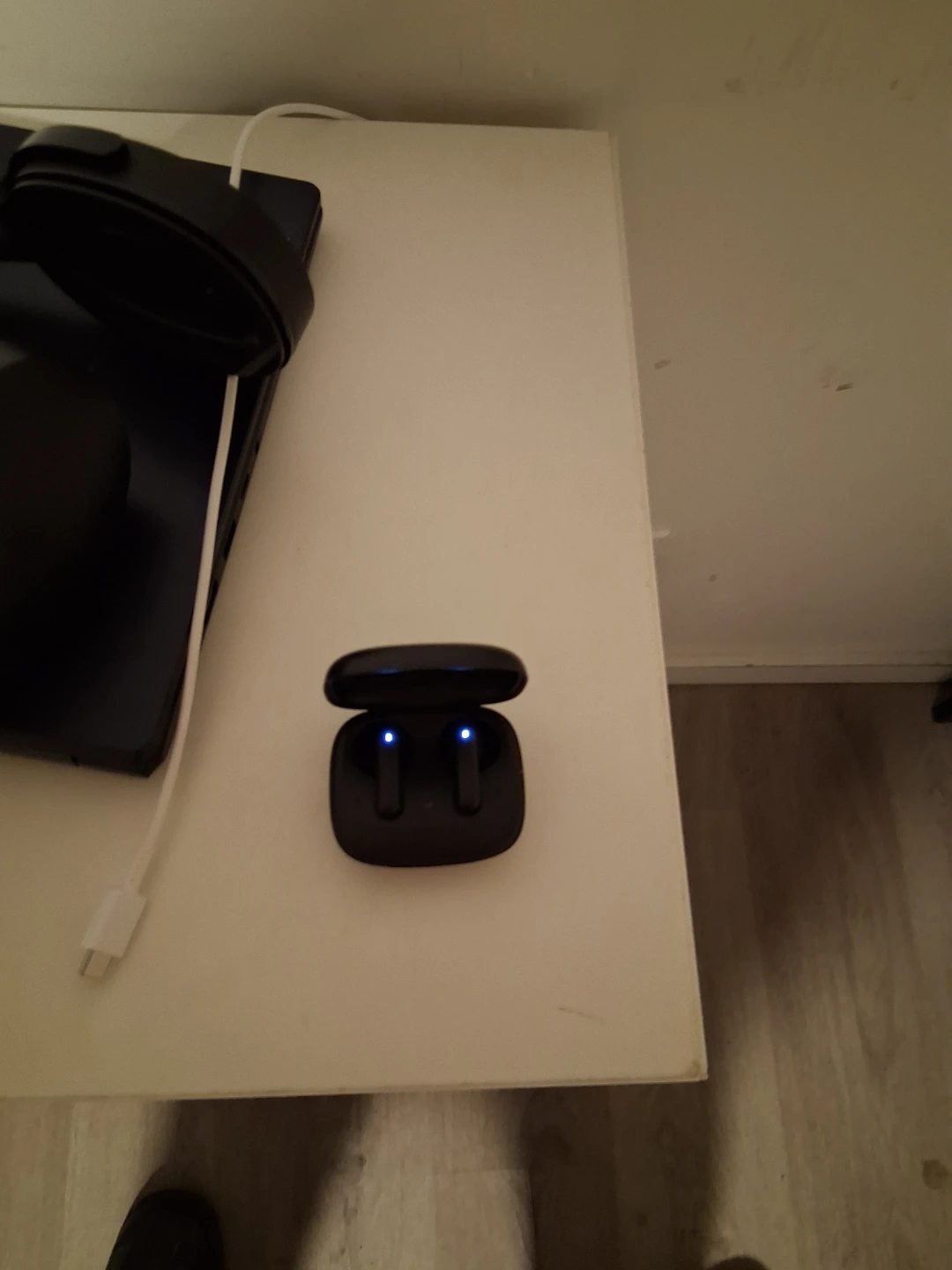 Black Wireless Earbuds with Charging Case