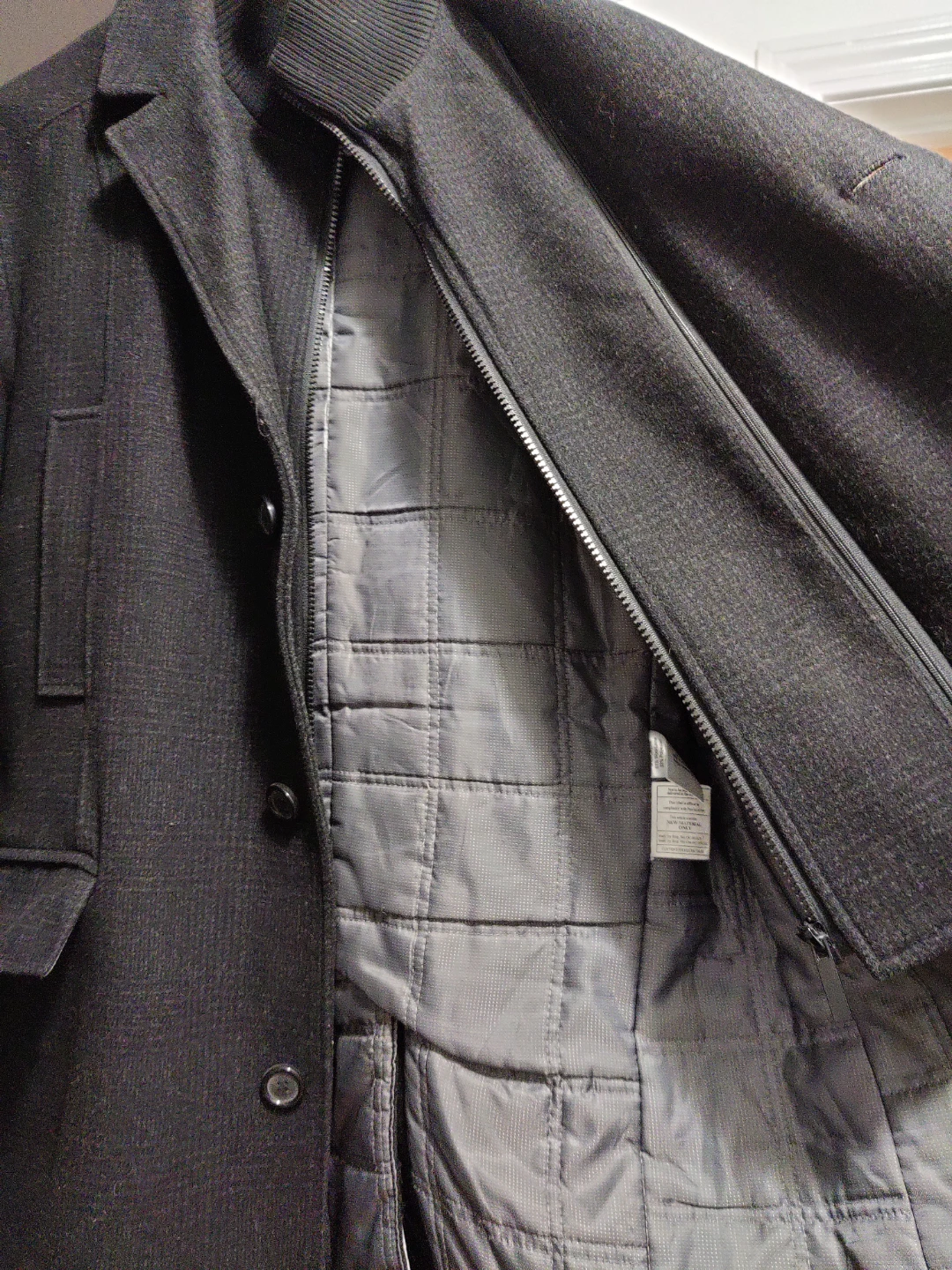 Alfred Sung Men's Charcoal Wool Blend Jacket - photo 2