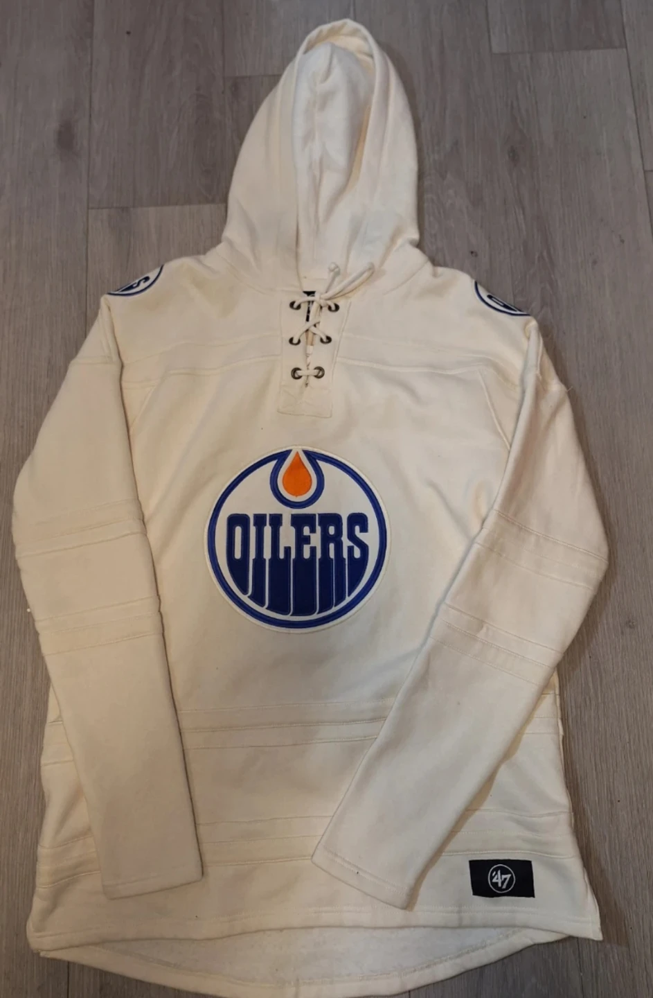 47 Brand Edmonton Oilers Lace-Up Hoodie