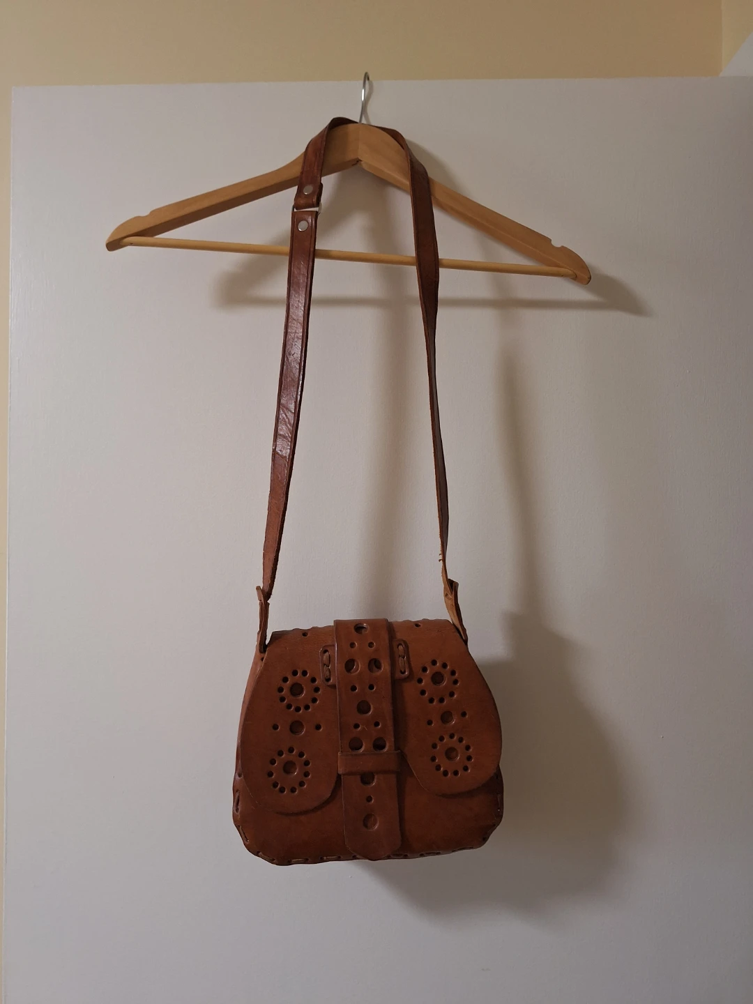 Vintage Leather Saddlebag Purse