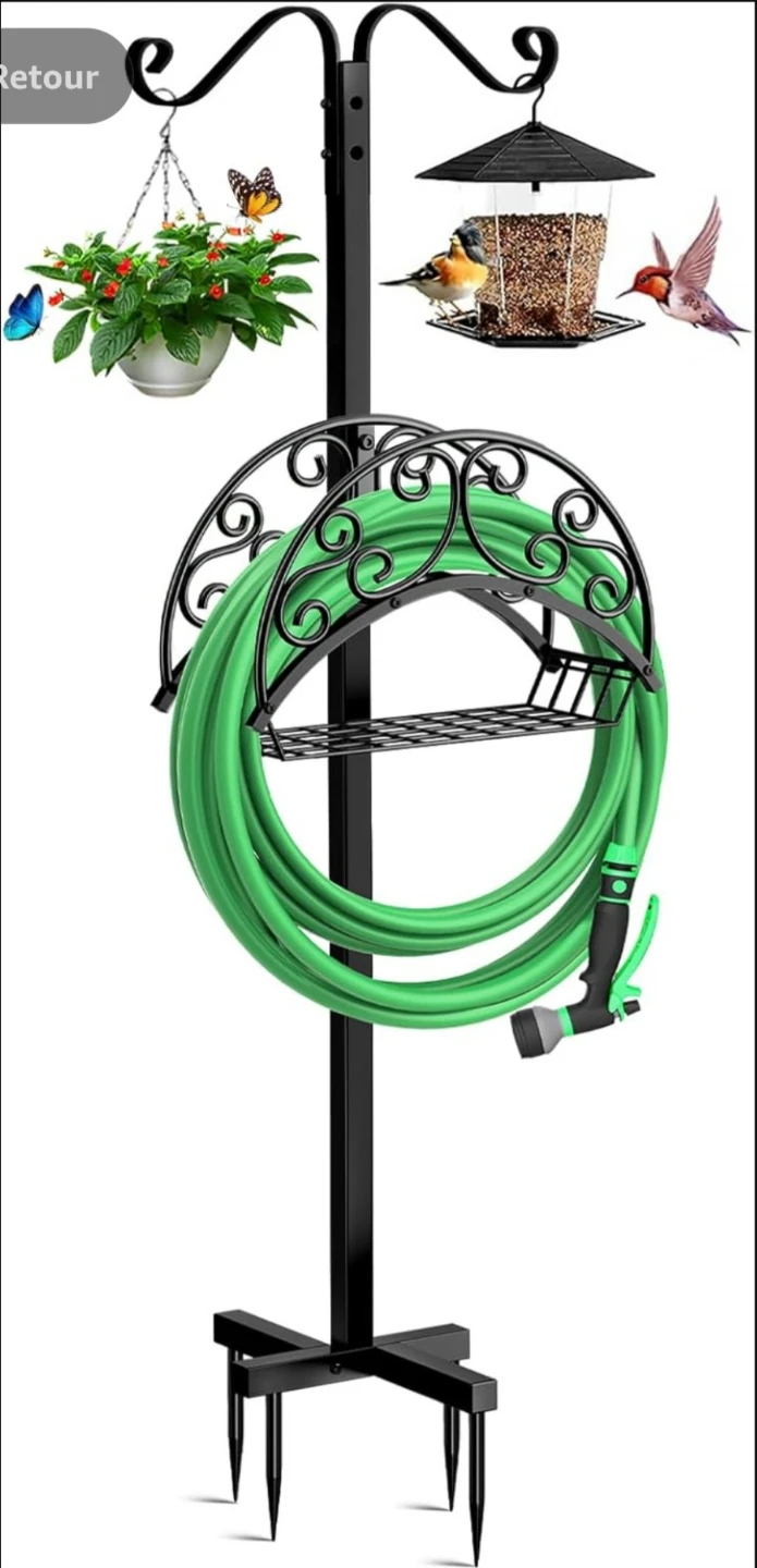 Freestanding hose holder,improved hose holder with 4 spikes and - photo 3