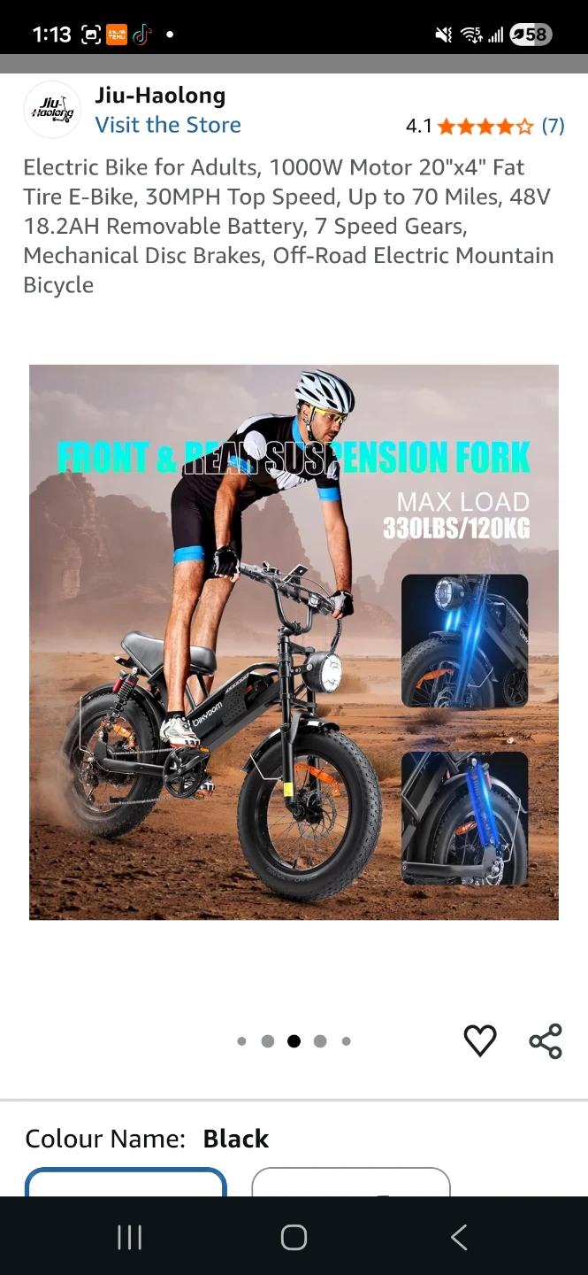 BIKYDOM Fat Tire Electric Bicycle - photo 5