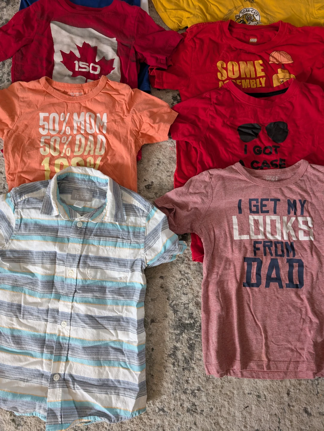 Bundle of 8 Kids' T-shirts and Button-up Shirt - photo 3