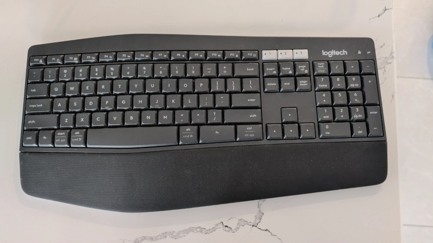 Logitech Full-Size Keyboard with Wrist Rest