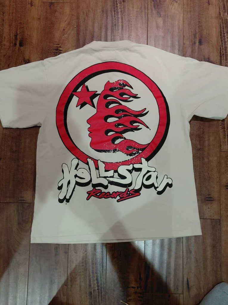 Hellstar Records T-Shirt beige medium - photo 2